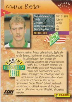 1994 Panini Premium Bundesliga #73 Mario Basler Back