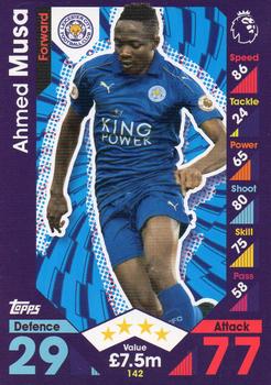 2016-17 Topps Match Attax Premier League #142 Ahmed Musa Front
