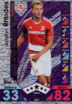 2016-17 Topps Match Attax Premier League #432 Jordan Rhodes Front