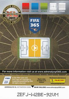 2016-17 Panini Adrenalyn XL FIFA 365 Update Edition #UE14 Christian Cueva Back