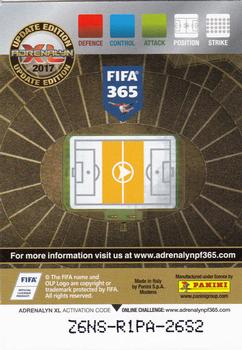2016-17 Panini Adrenalyn XL FIFA 365 Update Edition #UE83 Yuri Zhirkov Back