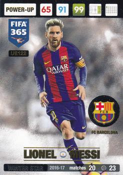 2016-17 Panini Adrenalyn XL FIFA 365 Update Edition #UE122 Lionel Messi Front