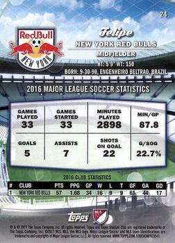 2017 Stadium Club MLS #24 Felipe Back