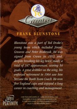 1999 Futera Platinum Chelsea Greatest #NNO Frank Blunstone Back