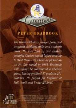 1999 Futera Platinum Chelsea Greatest #NNO Peter Brabrook Back