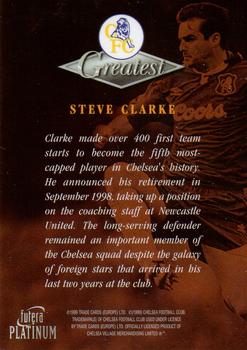 1999 Futera Platinum Chelsea Greatest #NNO Steve Clarke Back