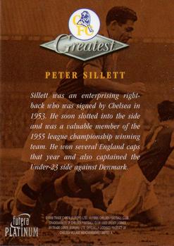 1999 Futera Platinum Chelsea Greatest #NNO Peter Sillett Back