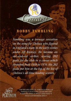 1999 Futera Platinum Chelsea Greatest #NNO Bobby Tambling Back