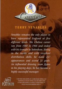 1999 Futera Platinum Chelsea Greatest #NNO Terry Venables Back