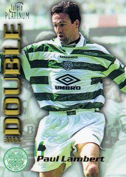 1998 Futera Platinum Celtic The Double #DB12 Paul Lambert Front