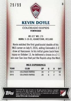 2017 Topps MLS - Blue #3 Kevin Doyle Back
