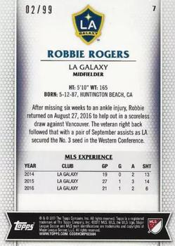 2017 Topps MLS - Blue #7 Robbie Rogers Back