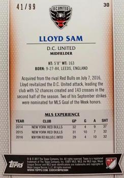 2017 Topps MLS - Blue #30 Lloyd Sam Back