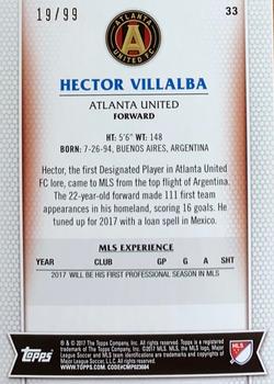 2017 Topps MLS - Blue #33 Hector Villalba Back