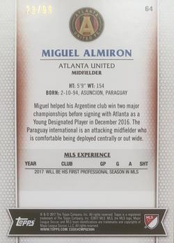 2017 Topps MLS - Blue #64 Miguel Almiron Back