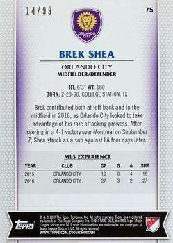 2017 Topps MLS - Blue #75 Brek Shea Back