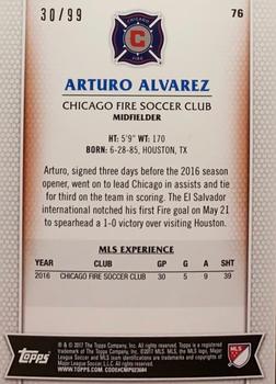 2017 Topps MLS - Blue #76 Arturo Alvarez Back