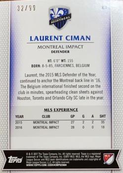 2017 Topps MLS - Blue #81 Laurent Ciman Back