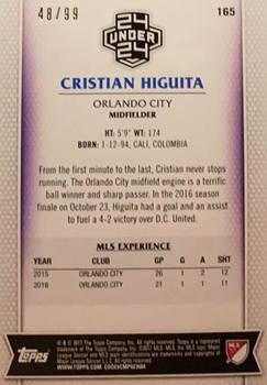 2017 Topps MLS - Blue #165 Cristian Higuita Back