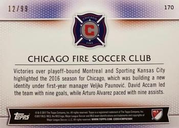 2017 Topps MLS - Blue #170 Chicago Fire Back