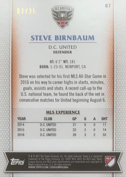 2017 Topps MLS - Orange #87 Steve Birnbaum Back