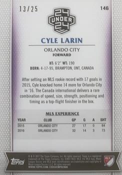 2017 Topps MLS - Orange #146 Cyle Larin Back