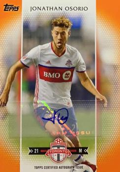 2017 Topps MLS - Autographs Orange #137 Jonathan Osorio Front