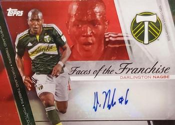 2017 Topps MLS - Faces of the Franchise Autographs Red #FFA-DN Darlington Nagbe Front