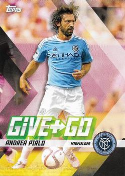 2017 Topps MLS - Give and Go #GG-PV Andrea Pirlo / David Villa Front