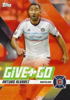 2017 Topps MLS - Give and Go Orange #GG-AA Arturo Alvarez / David Accam Front