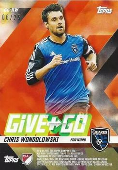 2017 Topps MLS - Give and Go Orange #GG-AW Quincy Amarikwa / Chris Wondolowski Back