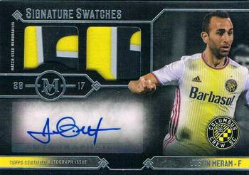 2017 Topps MLS - Museum Collection Signature Swatches #MCAR-JM Justin Meram Front