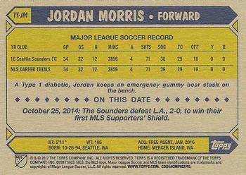 2017 Topps MLS - Throwback Topps #TT-JM Jordan Morris Back