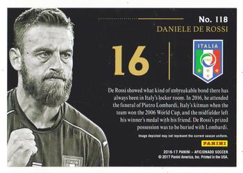 2017 Panini Aficionado - Artist's Proof #118 Daniele De Rossi Back