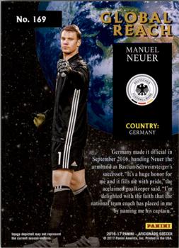 2017 Panini Aficionado - Artist's Proof #169 Manuel Neuer Back