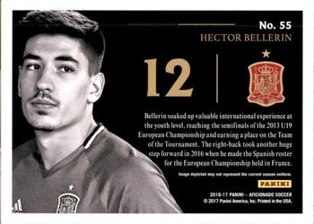 2017 Panini Aficionado - Artist's Proof Gold #55 Hector Bellerin Back
