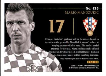 2017 Panini Aficionado - First Kick #125 Mario Mandzukic Back