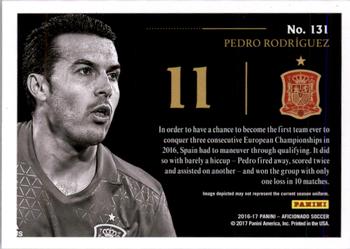 2017 Panini Aficionado - First Kick #131 Pedro Rodriguez Back