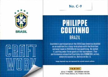 2017 Panini Aficionado - Craftwork #C-9 Philippe Coutinho Back