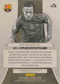 2017 Panini Aficionado - First Impressions #FI-N Neymar Jr Back