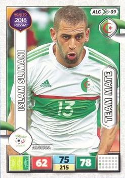 2017 Panini Adrenalyn XL Road to 2018 World Cup #ALG09 Islam Slimani Front