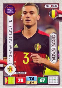 2017 Panini Adrenalyn XL Road to 2018 World Cup #BEL04 Thomas Vermaelen Front
