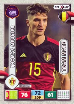 2017 Panini Adrenalyn XL Road to 2018 World Cup #BEL07 Thomas Meunier Front