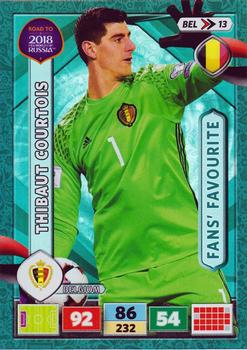 2017 Panini Adrenalyn XL Road to 2018 World Cup #BEL13 Thibaut Courtois Front