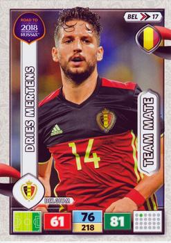 2017 Panini Adrenalyn XL Road to 2018 World Cup #BEL17 Dries Mertens Front