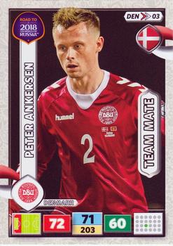 2017 Panini Adrenalyn XL Road to 2018 World Cup #DEN03 Peter Ankersen Front
