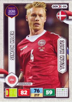 2017 Panini Adrenalyn XL Road to 2018 World Cup #DEN04 Simon Kjaer Front