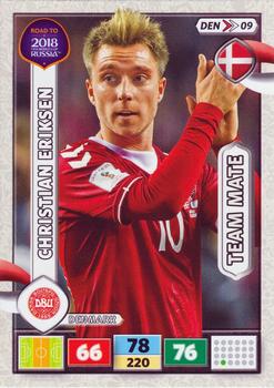 2017 Panini Adrenalyn XL Road to 2018 World Cup #DEN09 Christian Eriksen Front
