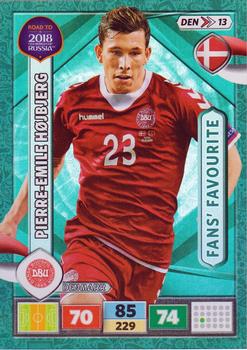 2017 Panini Adrenalyn XL Road to 2018 World Cup #DEN13 Pierre-Emile Hojbjerg Front