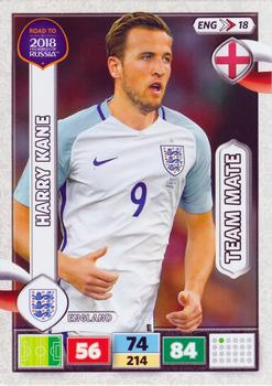 2017 Panini Adrenalyn XL Road to 2018 World Cup #ENG18 Harry Kane Front